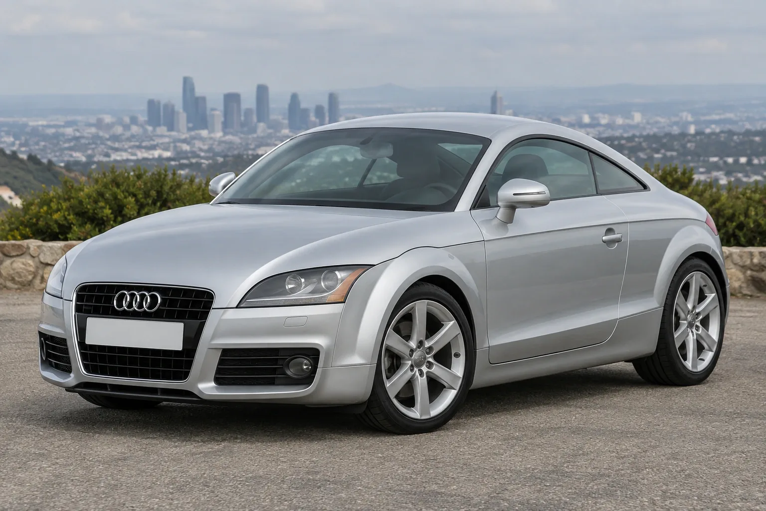 Audi TT 2 / 8J — сгенерированная иллюстрация модели при дневном освещении