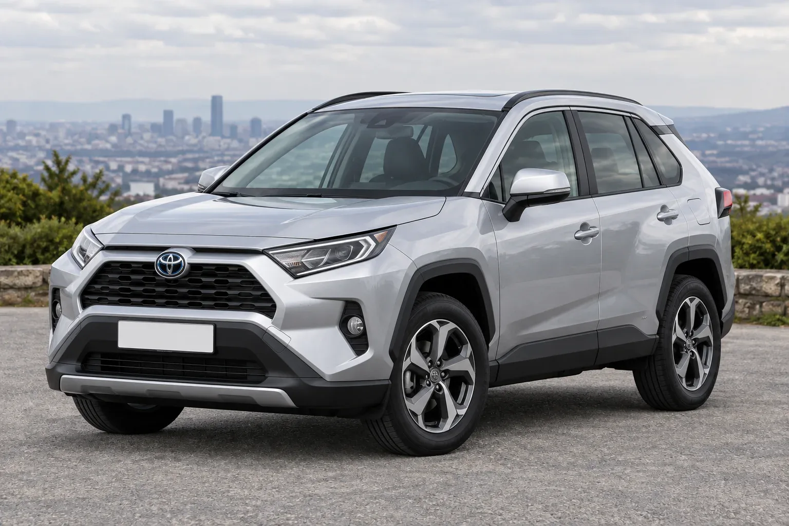 Toyota RAV4 5 / XA50 — сгенерированная иллюстрация модели при дневном освещении