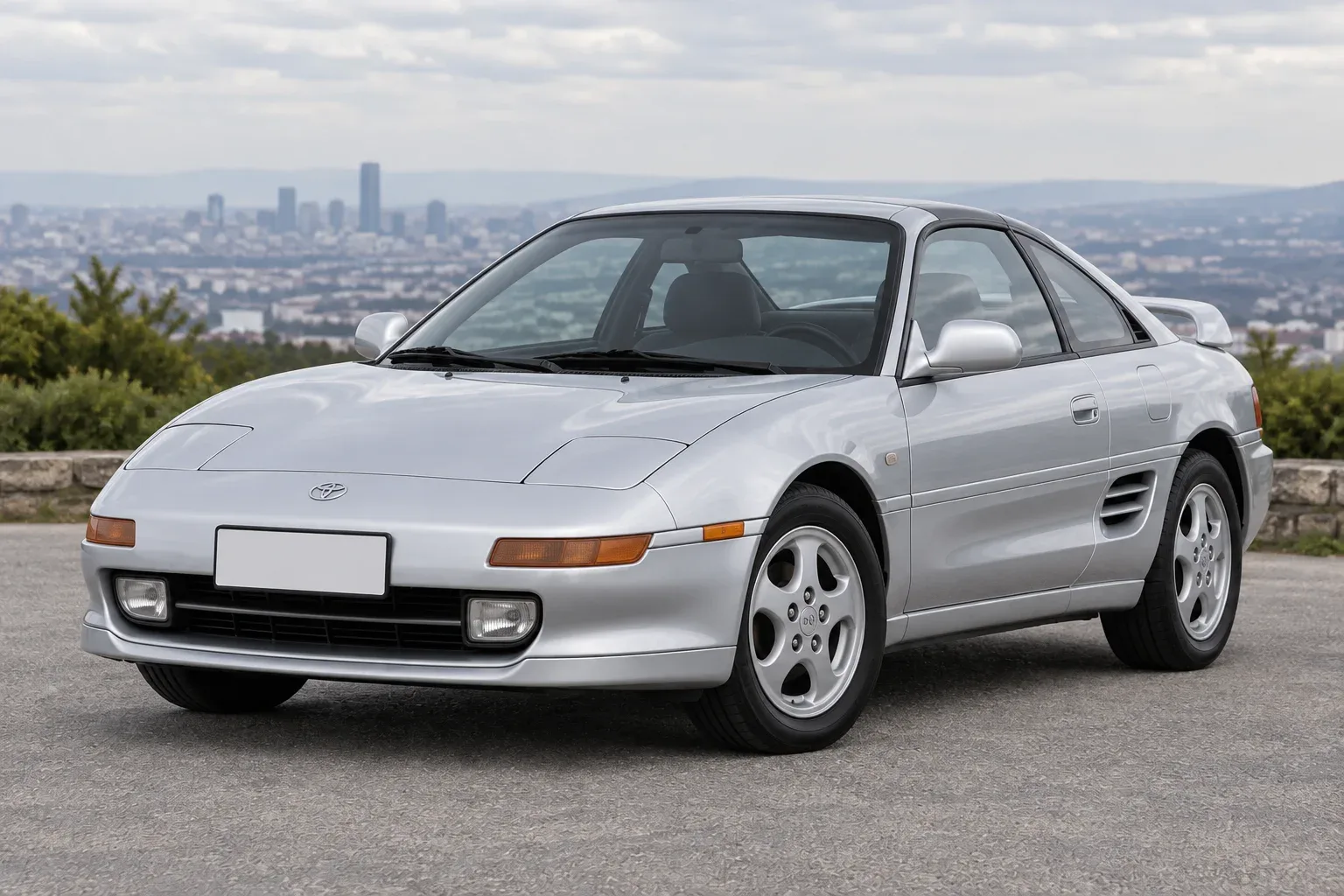 Toyota MR2 W20 — сгенерированная иллюстрация модели при дневном освещении