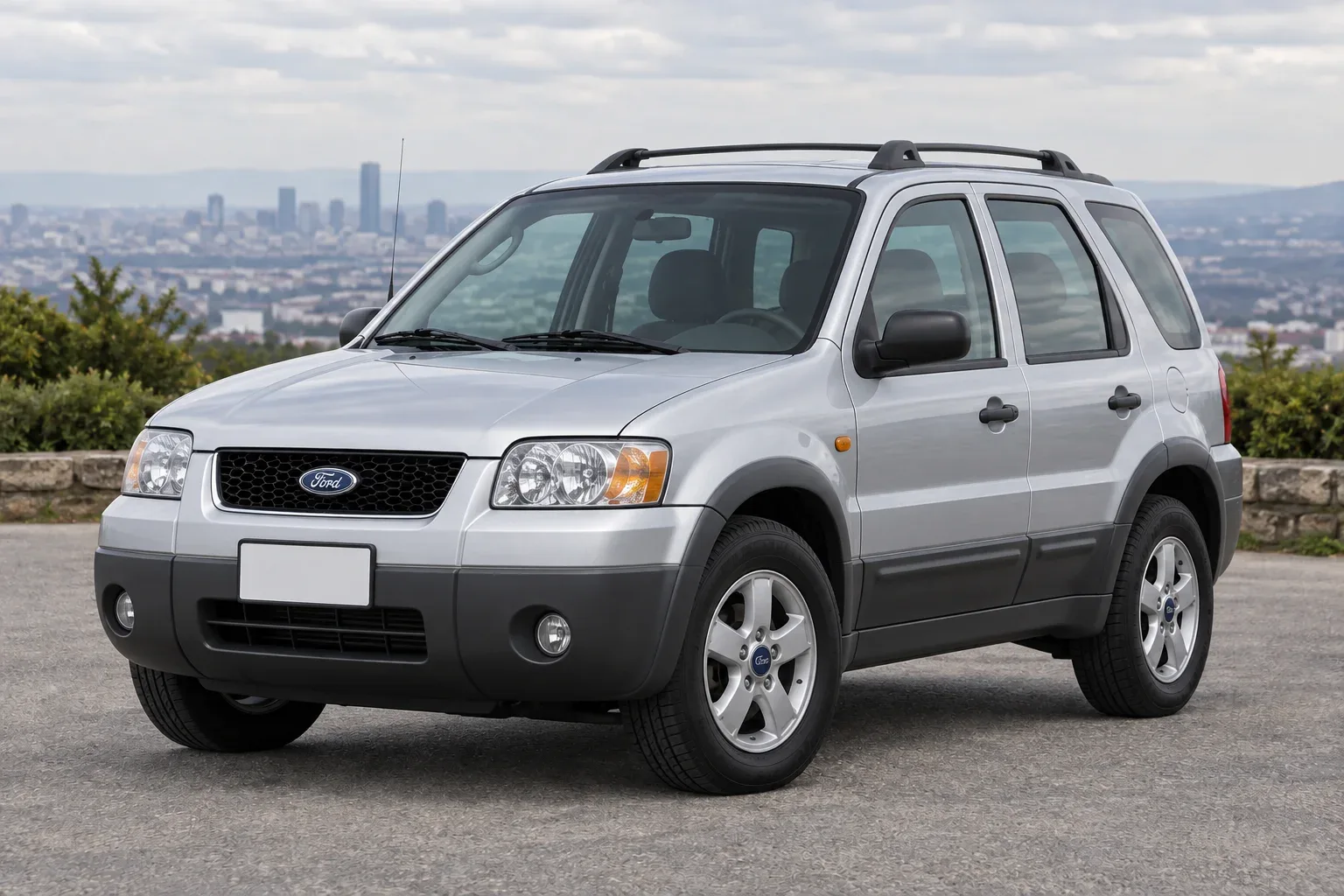 Ford Maverick / Escape — сгенерированная иллюстрация модели при дневном освещении