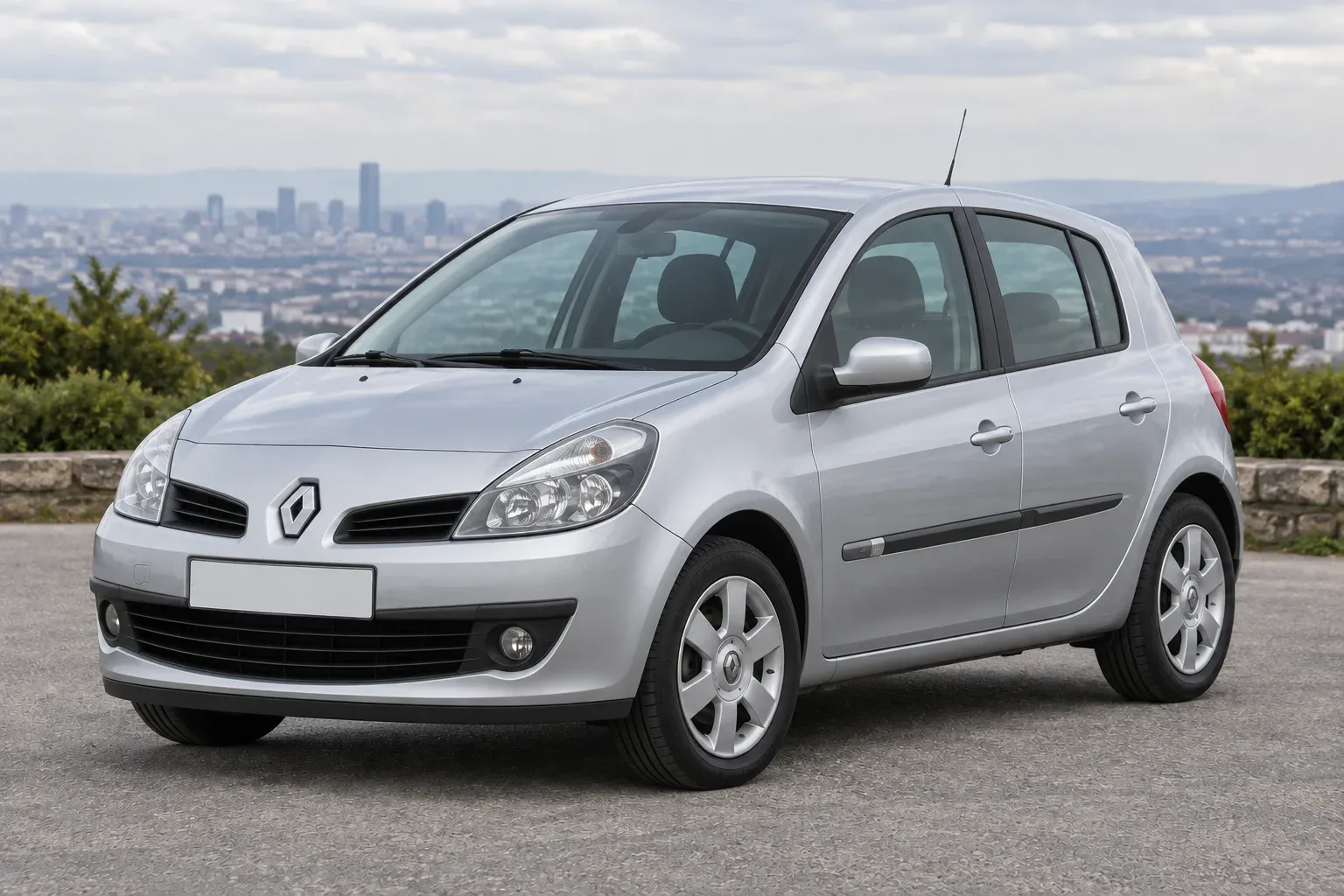 Renault Clio 3 — сгенерированная иллюстрация модели при дневном освещении