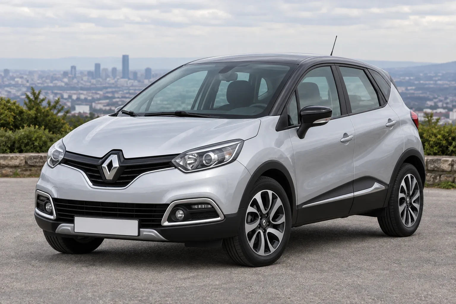 Renault Captur 1 — сгенерированная иллюстрация модели при дневном освещении
