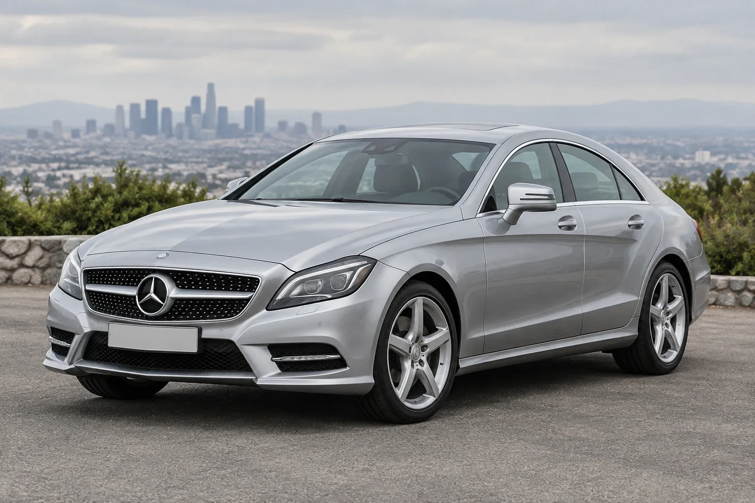 Mercedes-Benz CLS C218/X218 — сгенерированная иллюстрация модели при дневном освещении