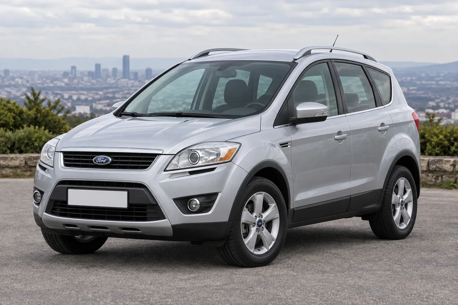 Ford Kuga 1 — сгенерированная иллюстрация модели при дневном освещении