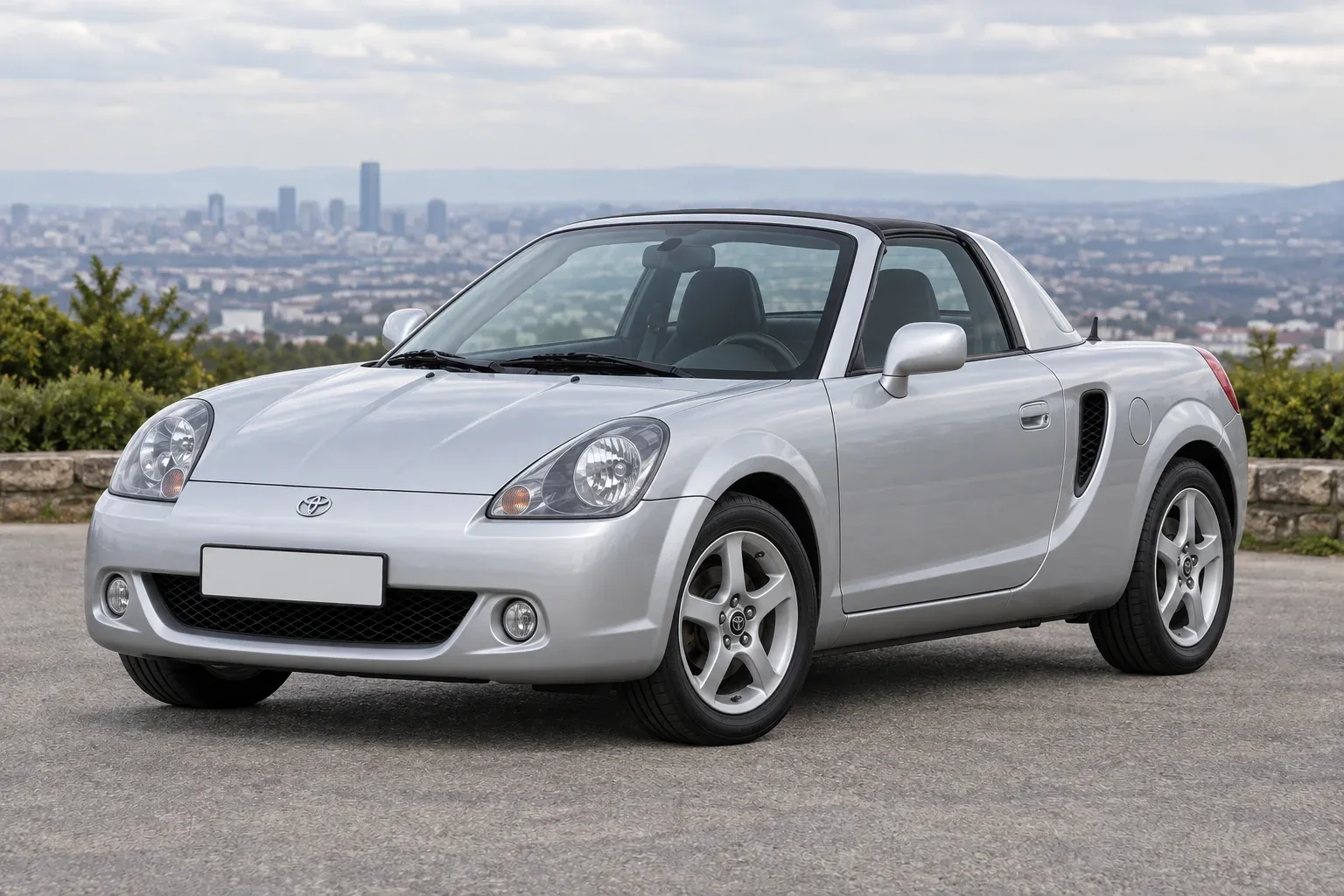 Toyota MR2 III / MR-S — сгенерированная иллюстрация модели при дневном освещении