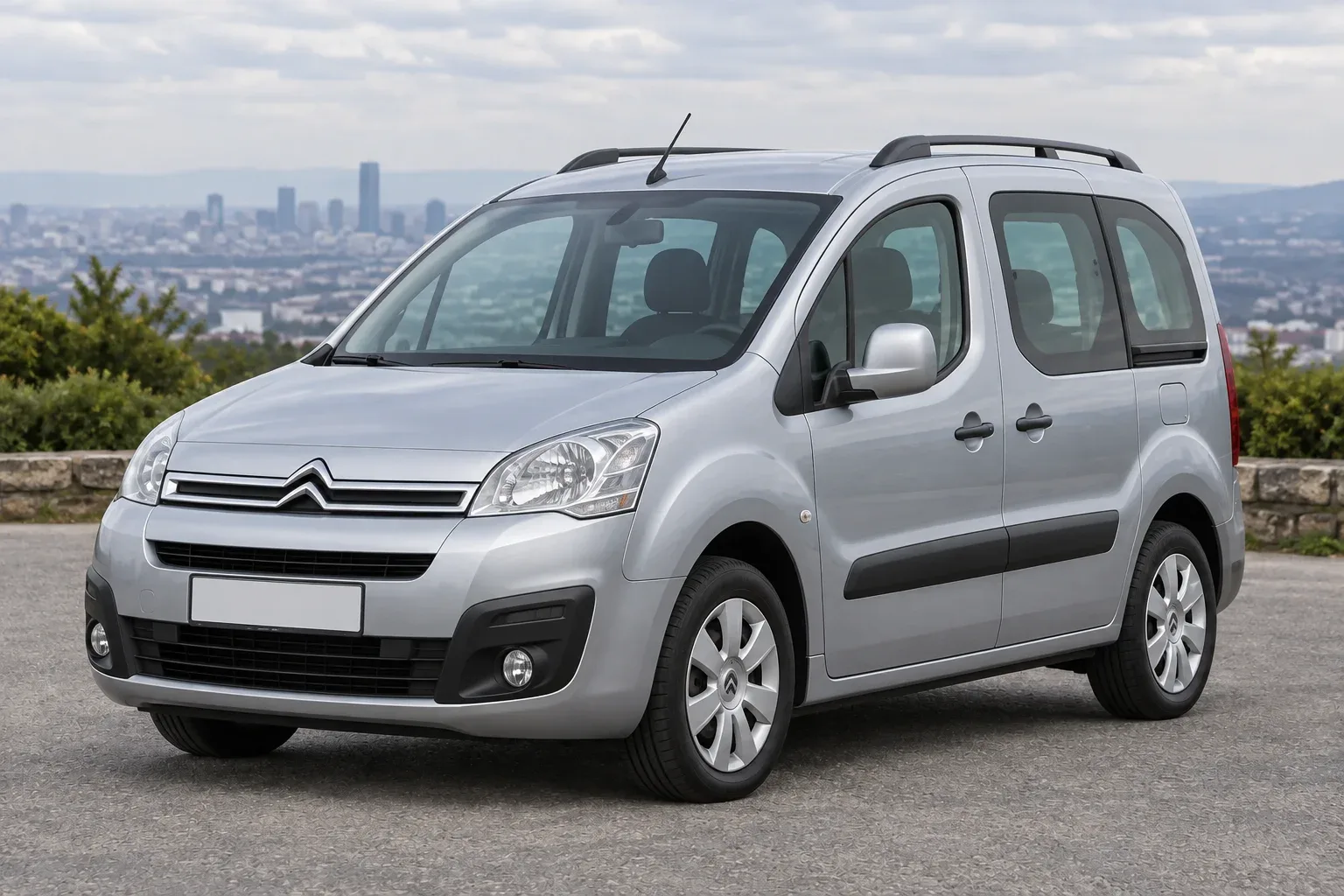 Citroën Berlingo 2 — сгенерированная иллюстрация модели при дневном освещении