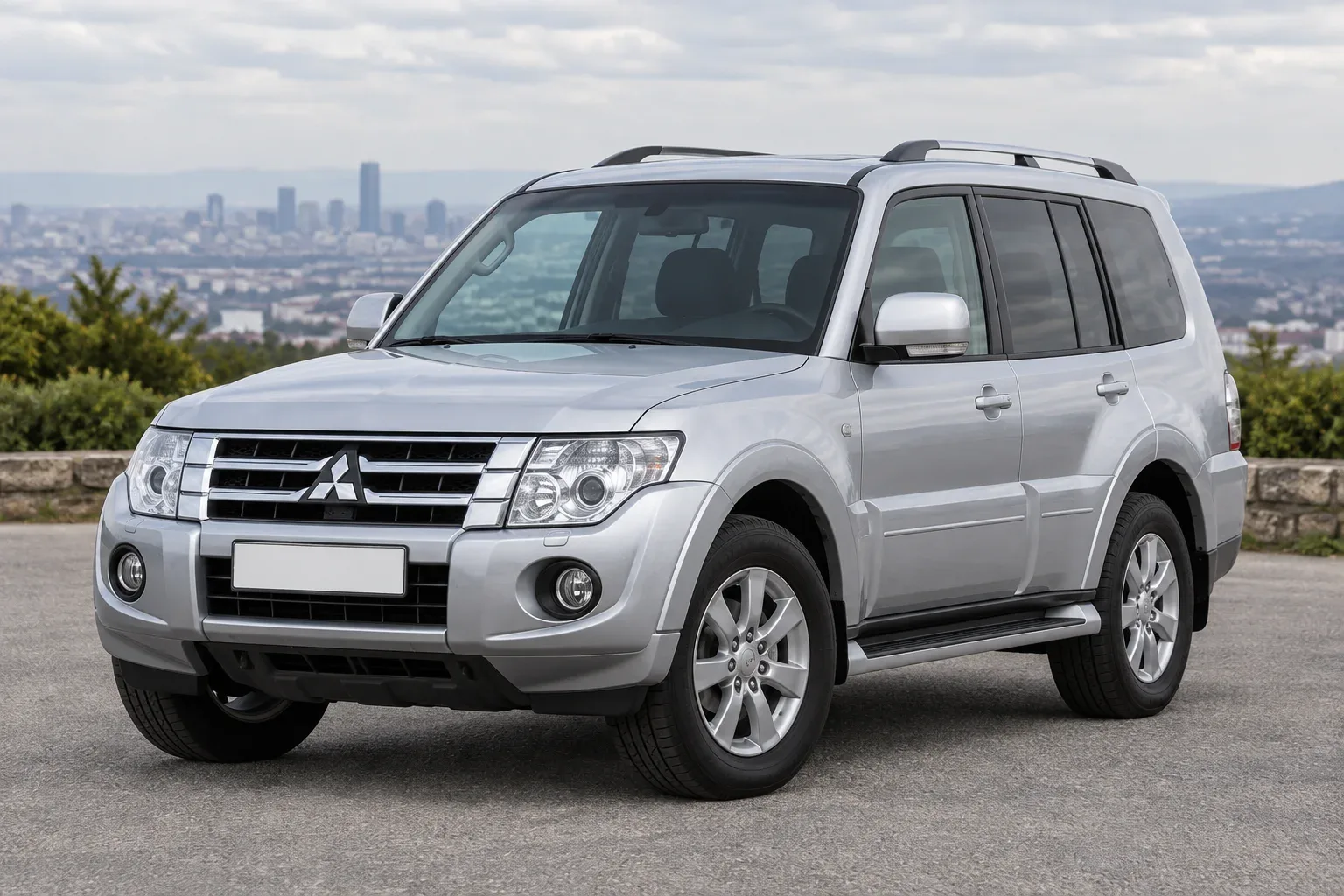 Mitsubishi Pajero 4 — сгенерированная иллюстрация модели при дневном освещении