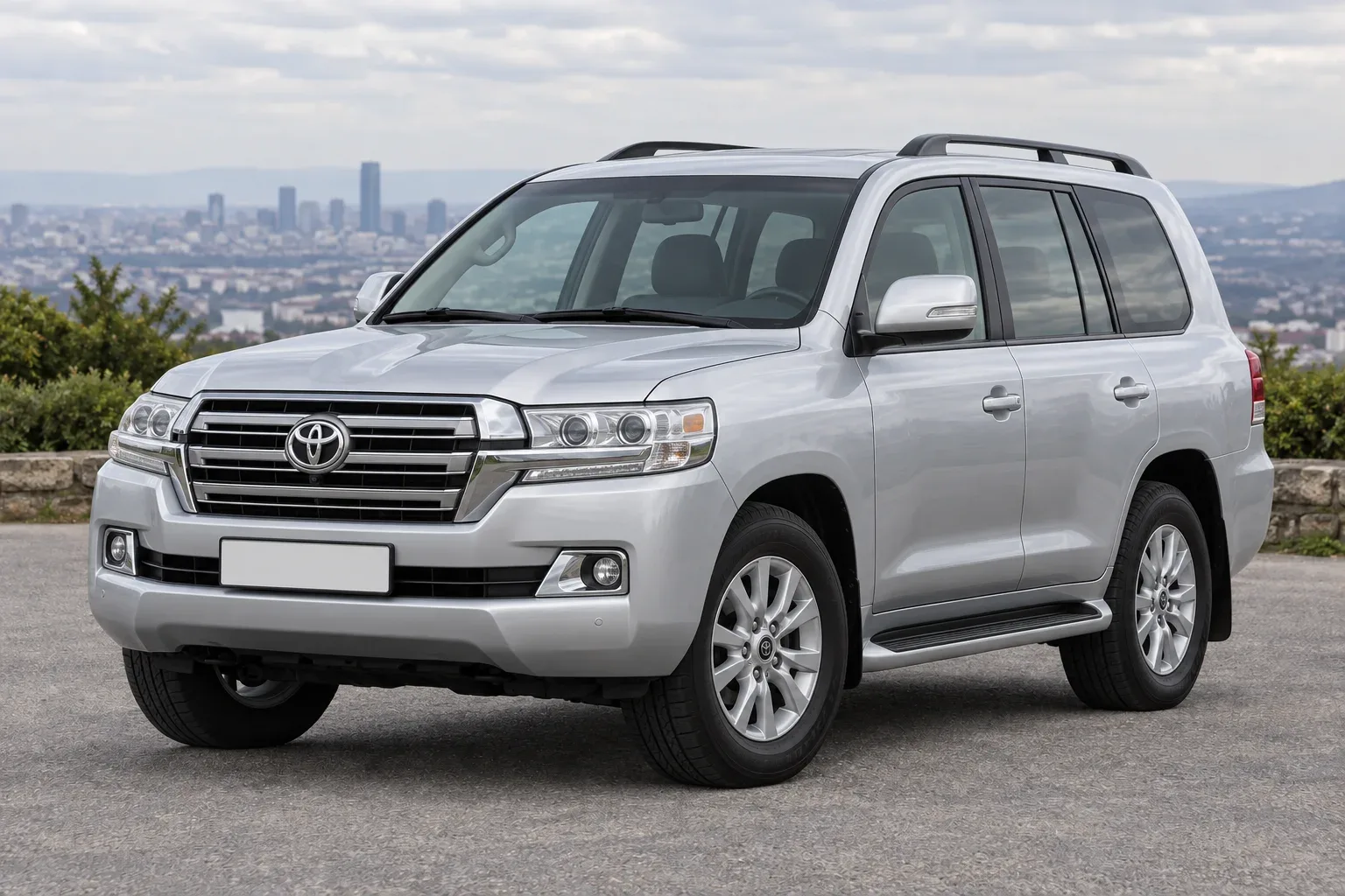 Toyota Land Cruiser 200 — сгенерированная иллюстрация модели при дневном освещении
