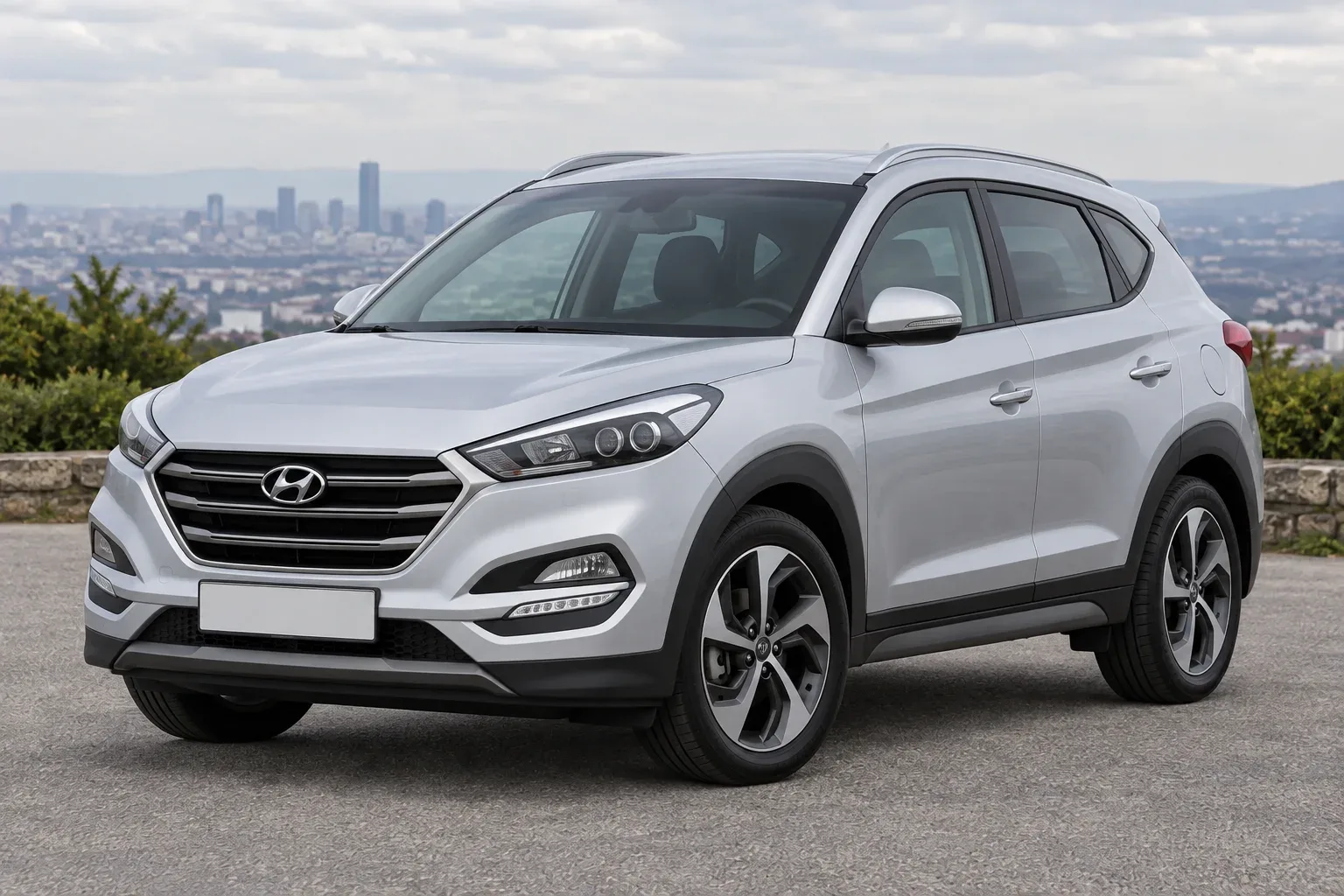 Hyundai Tucson 3 / TL — сгенерированная иллюстрация модели при дневном освещении