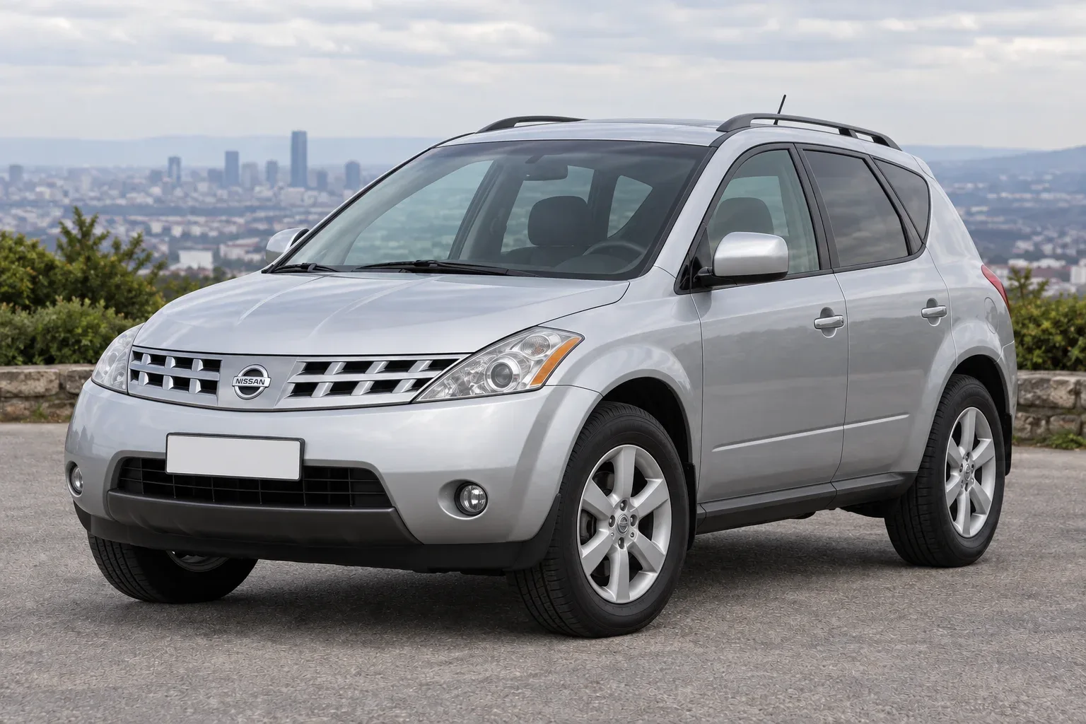 Nissan Murano 1 / Z50 — сгенерированная иллюстрация модели при дневном освещении