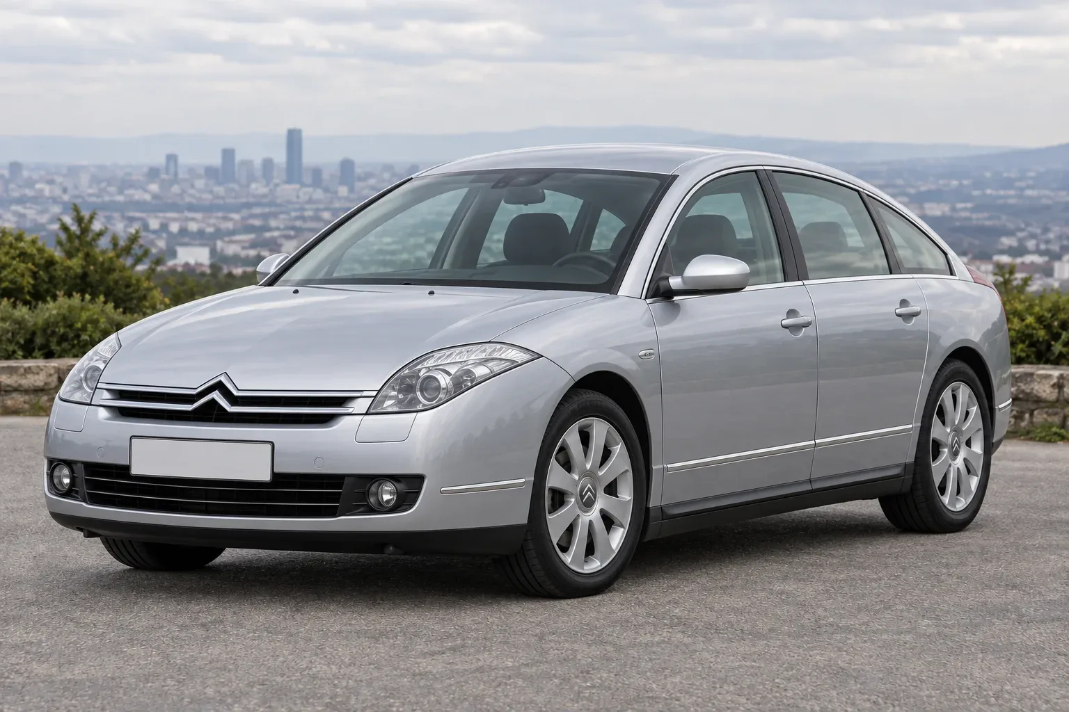 Citroën C6 — сгенерированная иллюстрация модели при дневном освещении