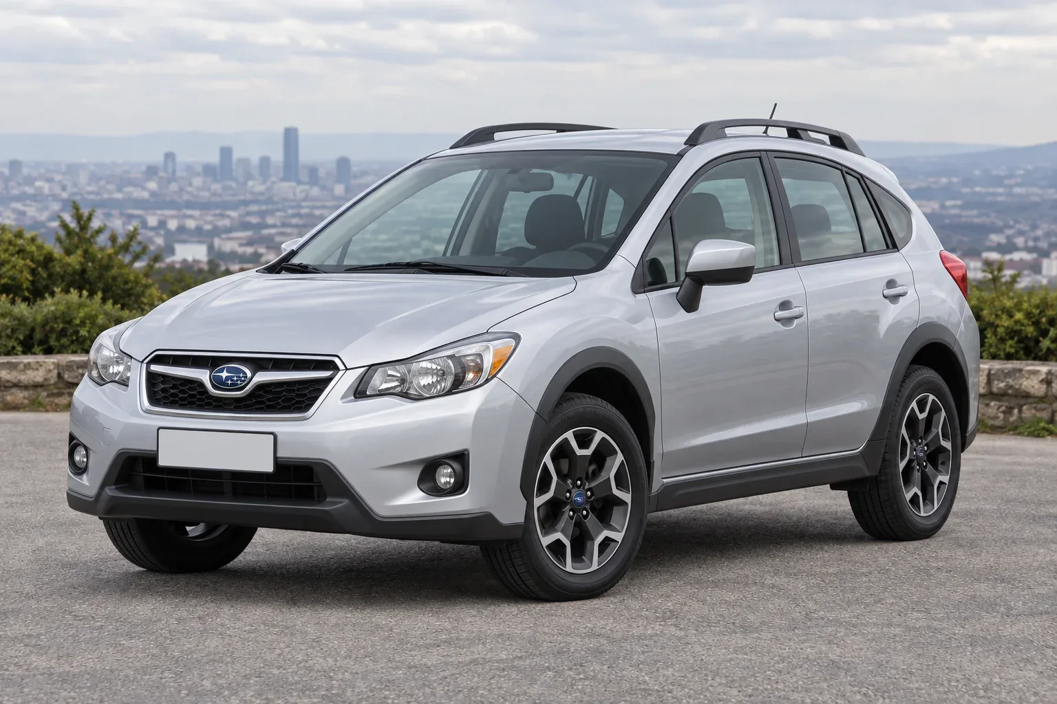Subaru XV — сгенерированная иллюстрация модели при дневном освещении