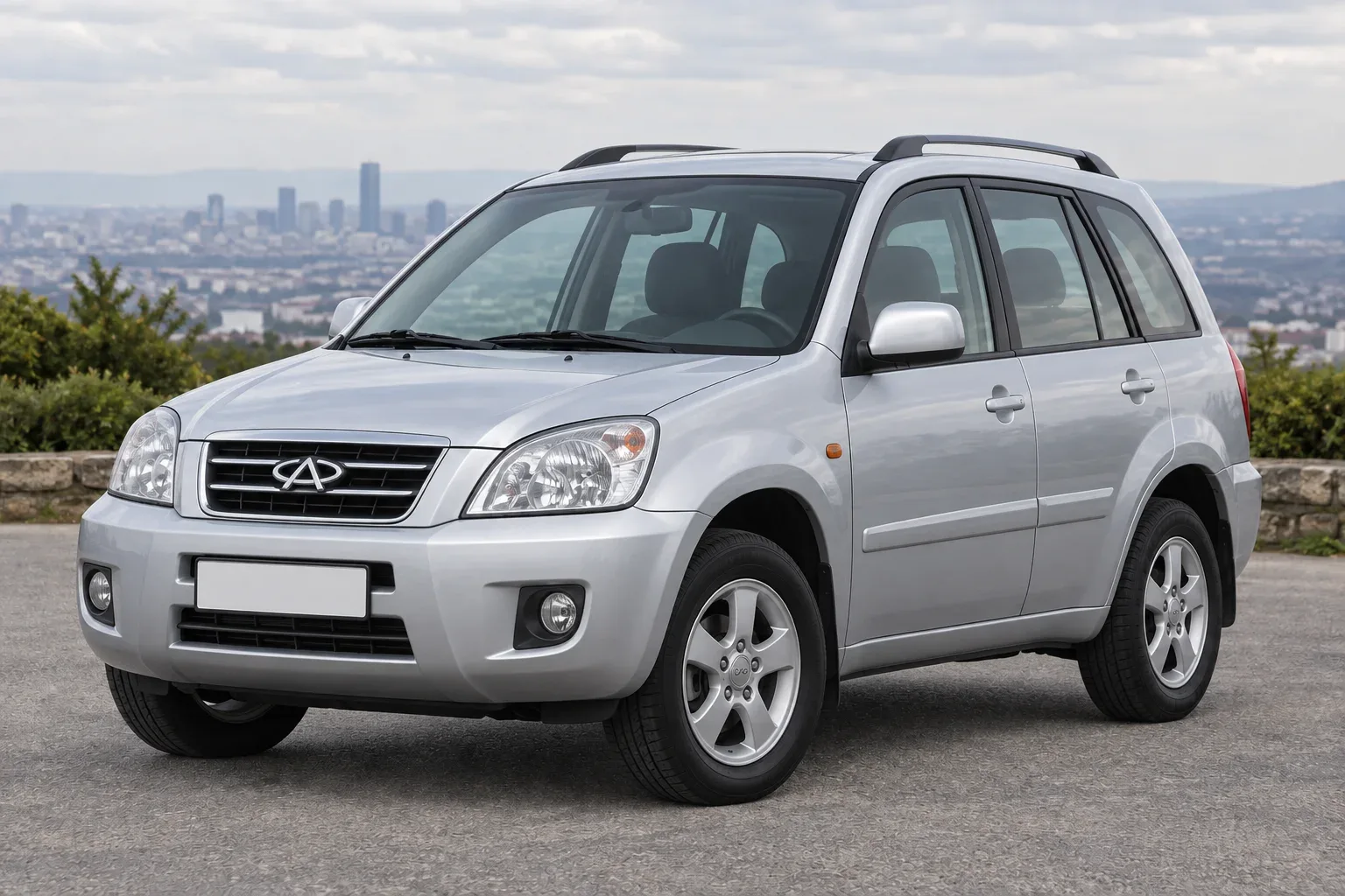 Иллюстрация модели, не фотография конкретного автомобиля в продаже Chery Tiggo T11 — сгенерированная иллюстрация модели при дневном освещении
