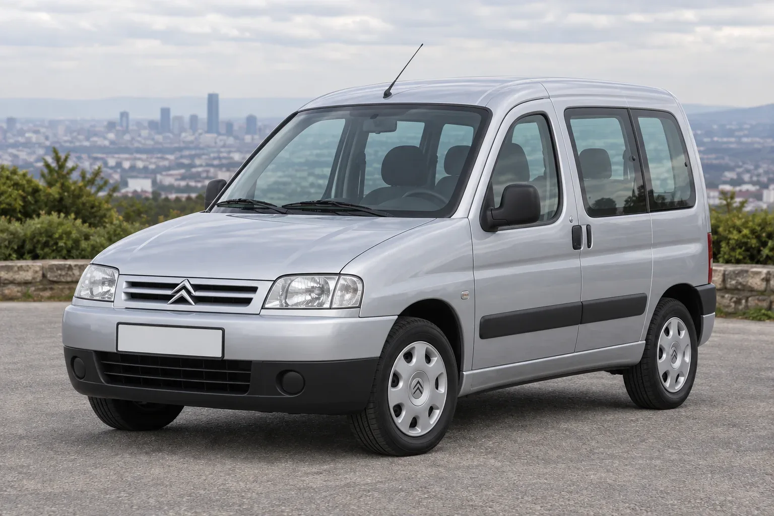 Citroën Berlingo 1 — сгенерированная иллюстрация модели при дневном освещении