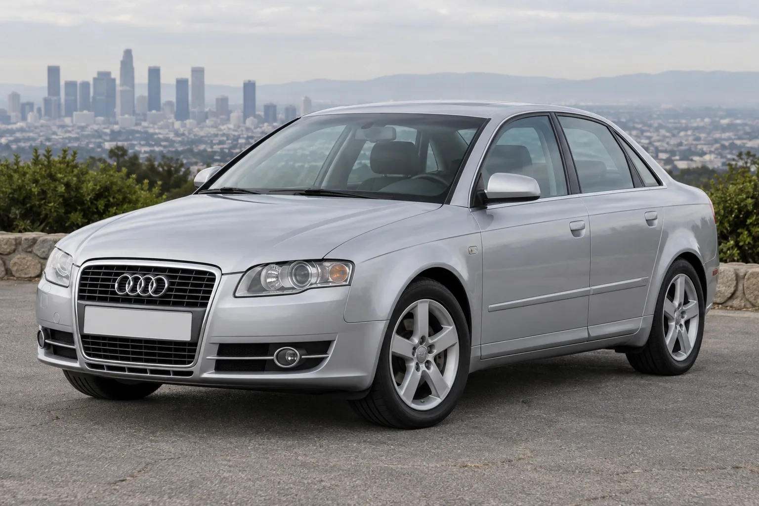 Audi A4 B6/B7 — сгенерированная иллюстрация модели при дневном освещении