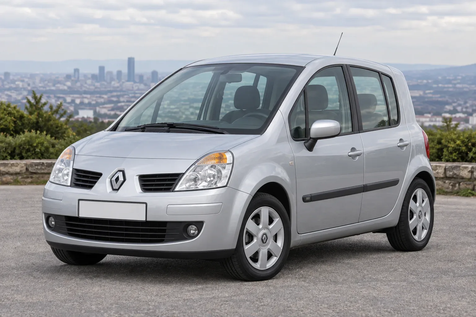 Renault Modus — сгенерированная иллюстрация модели при дневном освещении