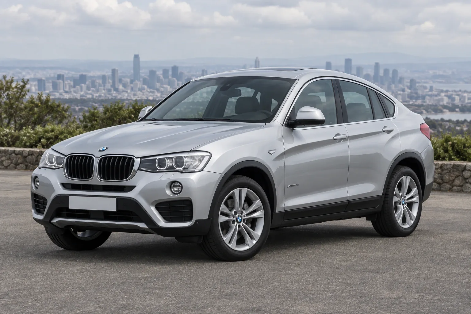 BMW X4 F26 — сгенерированная иллюстрация модели при дневном освещении