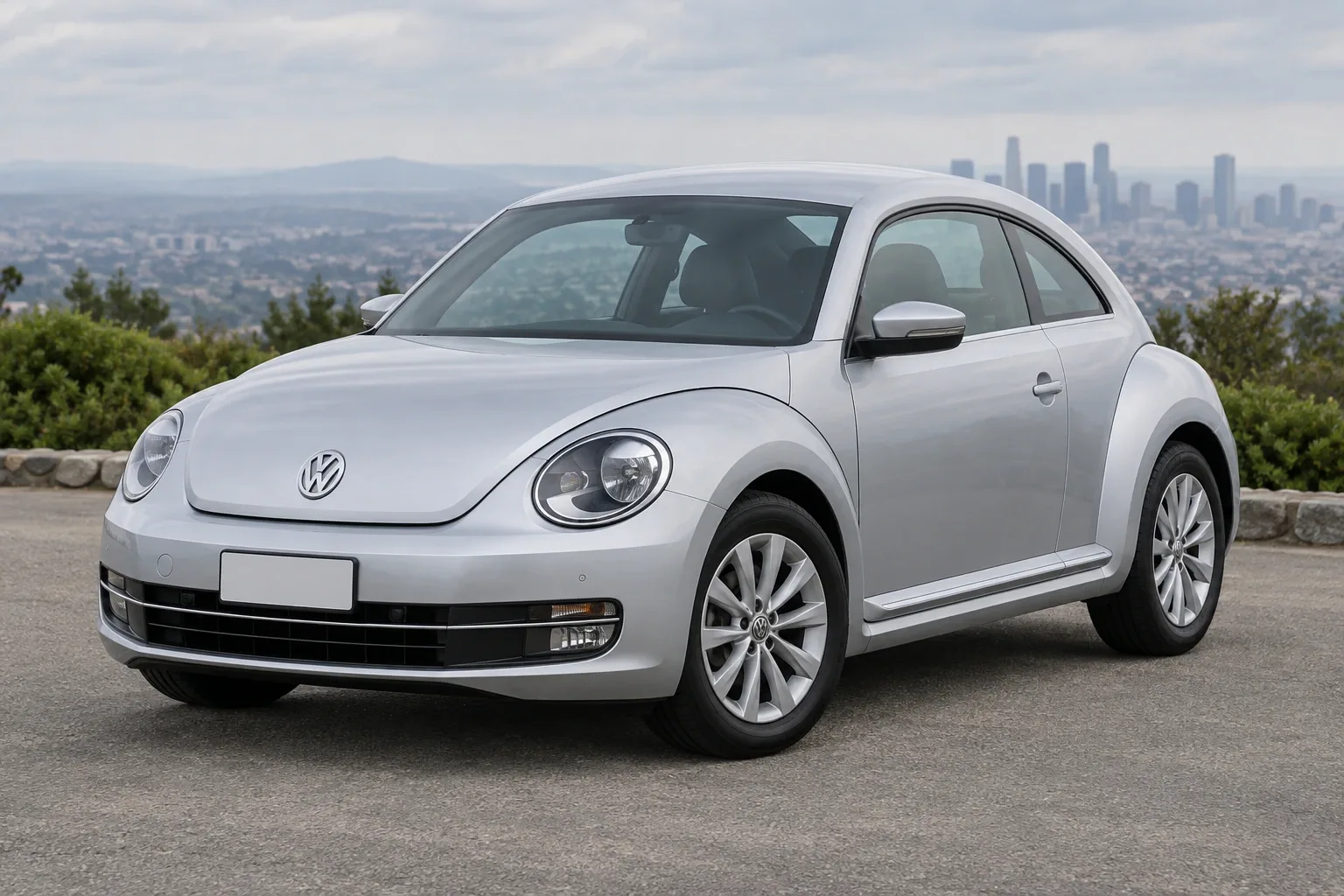 Volkswagen Beetle 2 — сгенерированная иллюстрация модели при дневном освещении