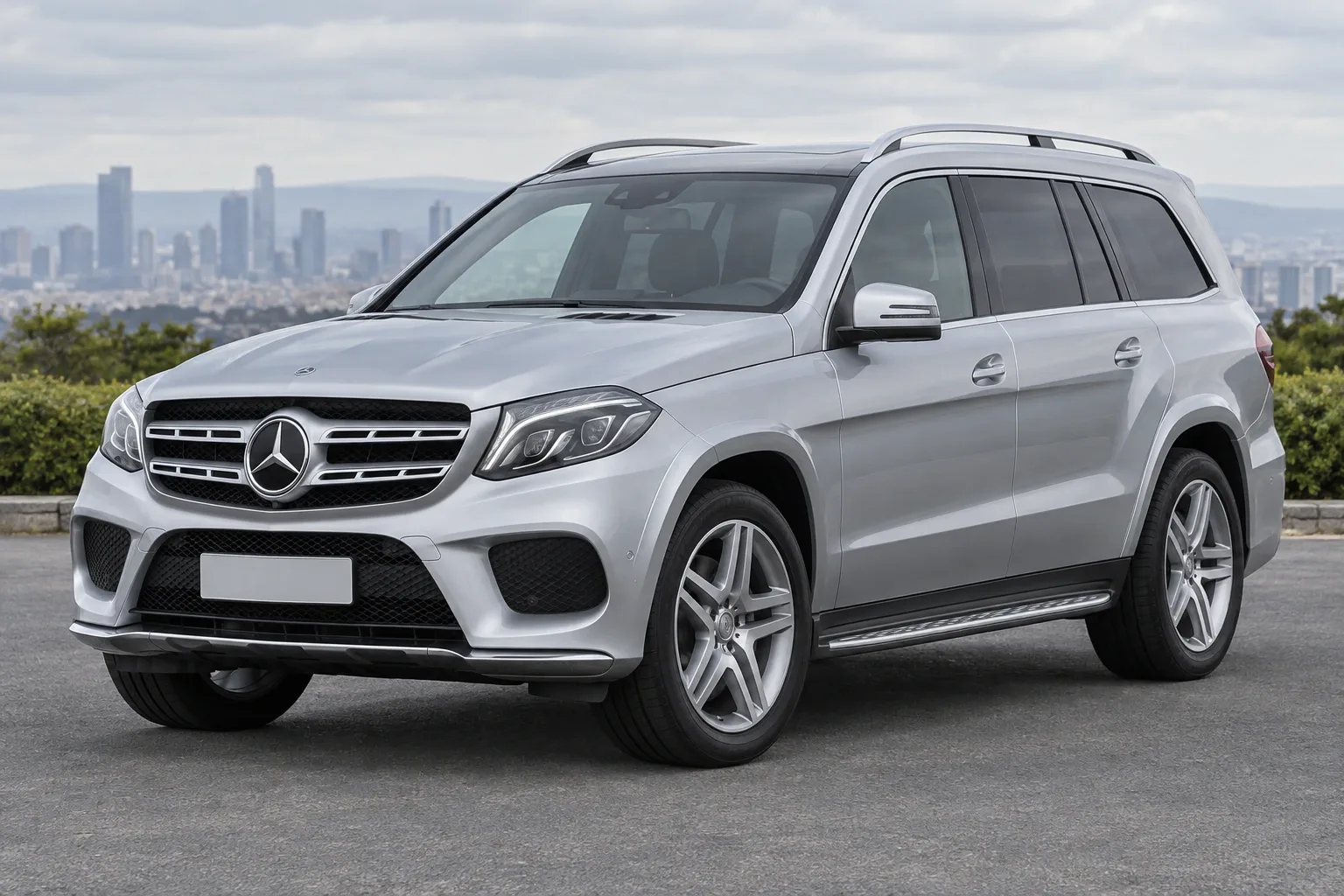 Mercedes-Benz GL / GLS X166 — сгенерированная иллюстрация модели при дневном освещении
