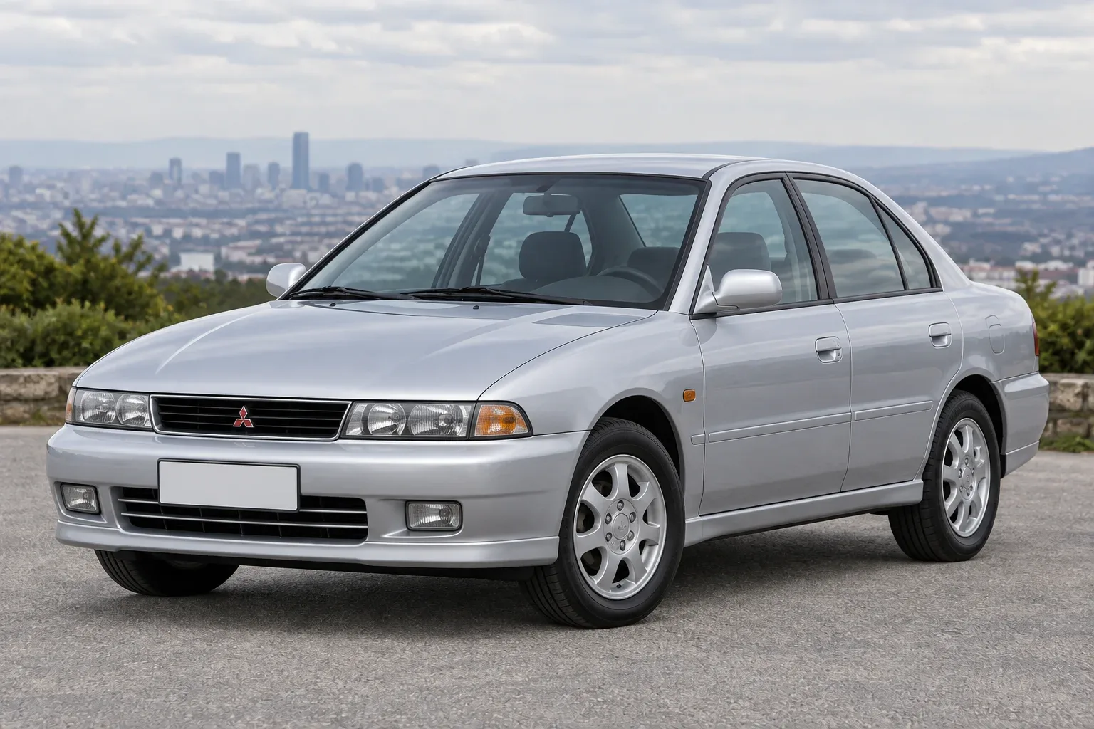 Mitsubishi Galant 7 — сгенерированная иллюстрация модели при дневном освещении