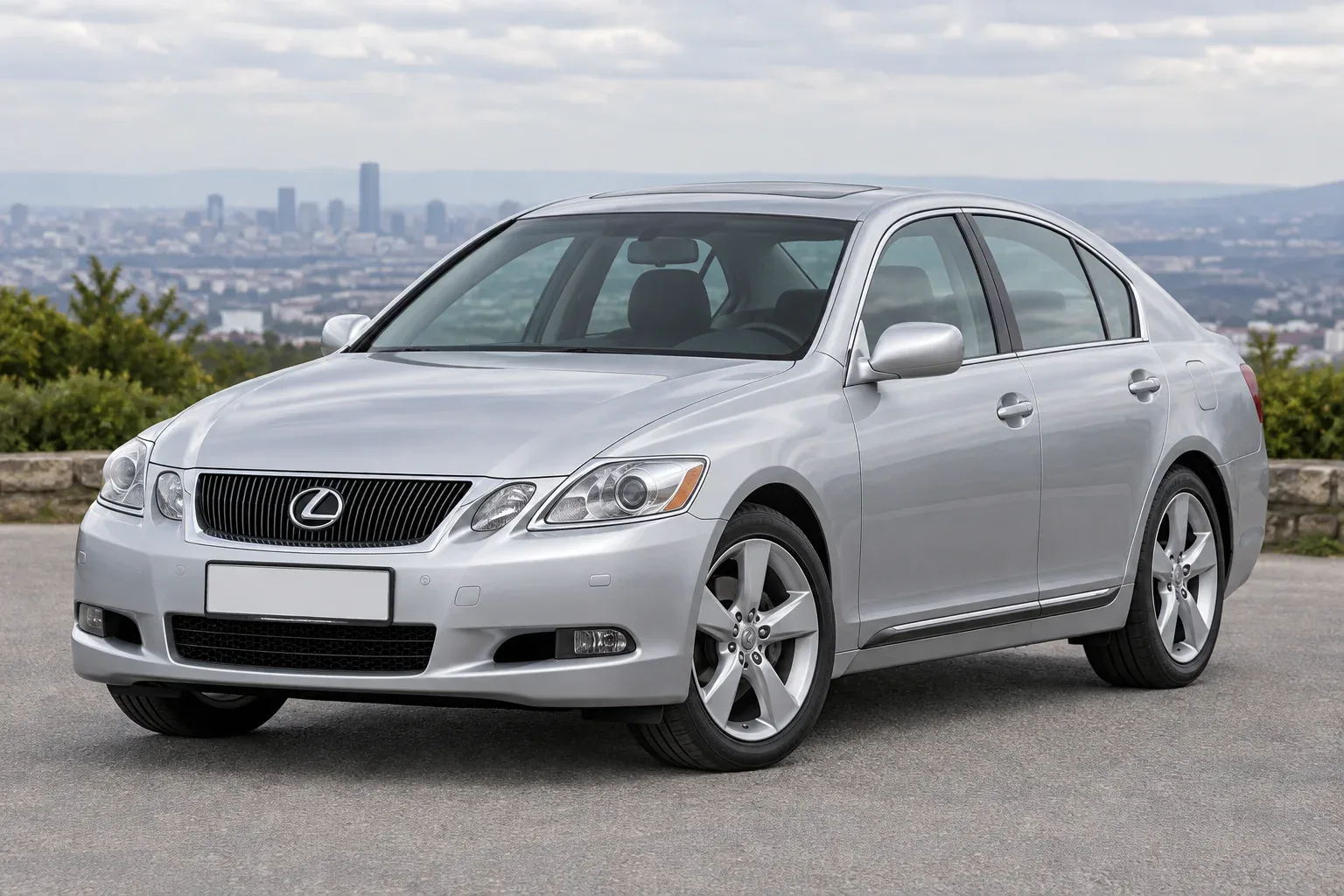 Lexus GS 3 — сгенерированная иллюстрация модели при дневном освещении