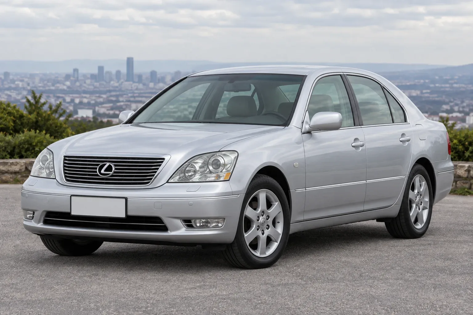 Lexus LS 3 — сгенерированная иллюстрация модели при дневном освещении