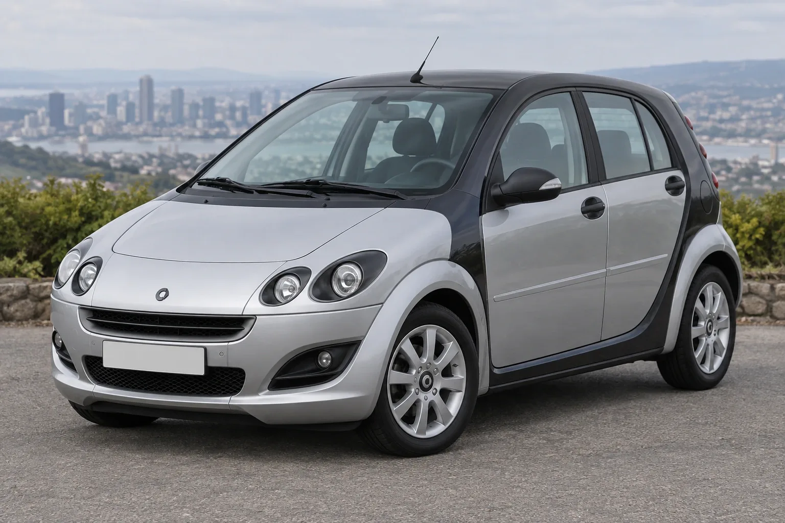 Smart ForFour 1 / W454 — сгенерированная иллюстрация модели при дневном освещении