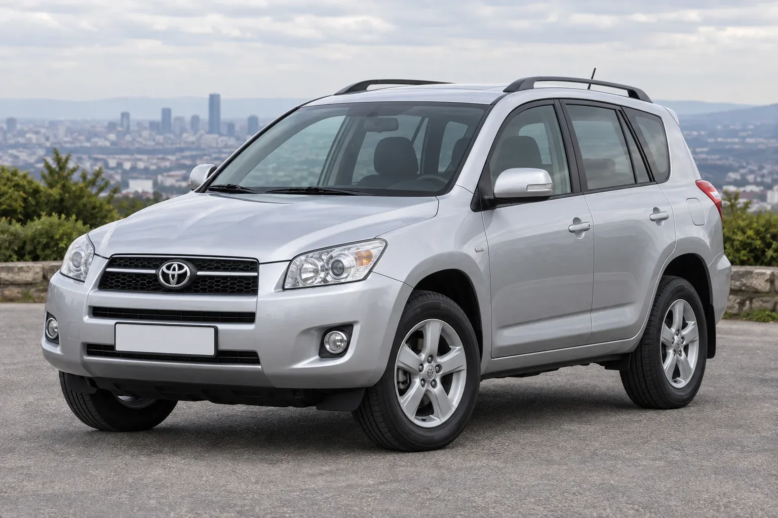 Toyota RAV4 3 — сгенерированная иллюстрация модели при дневном освещении