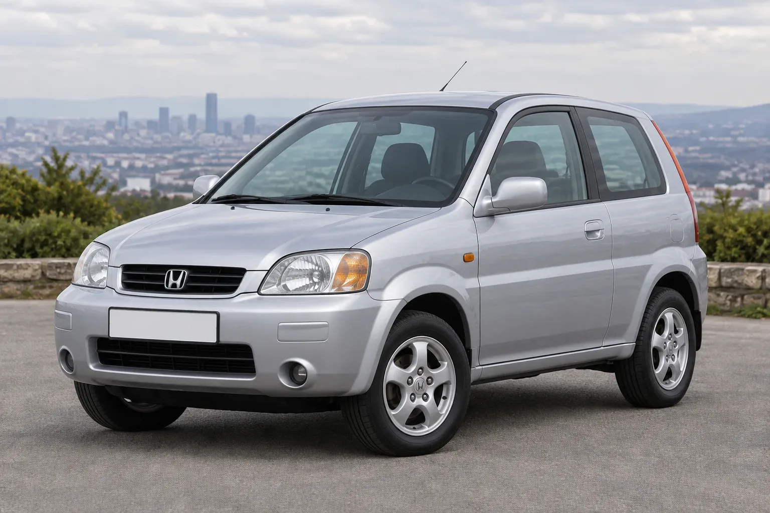 Honda HR-V 1 — сгенерированная иллюстрация модели при дневном освещении