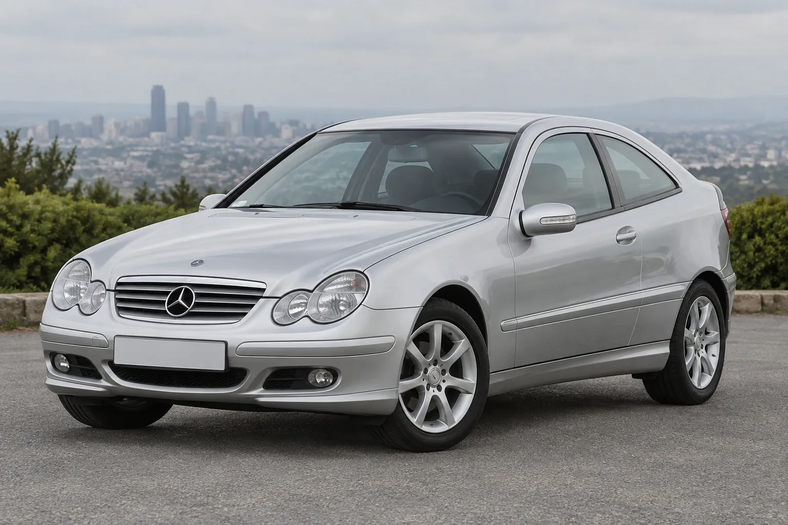 Mercedes-Benz Sportcoupe CL203 — сгенерированная иллюстрация модели при дневном освещении
