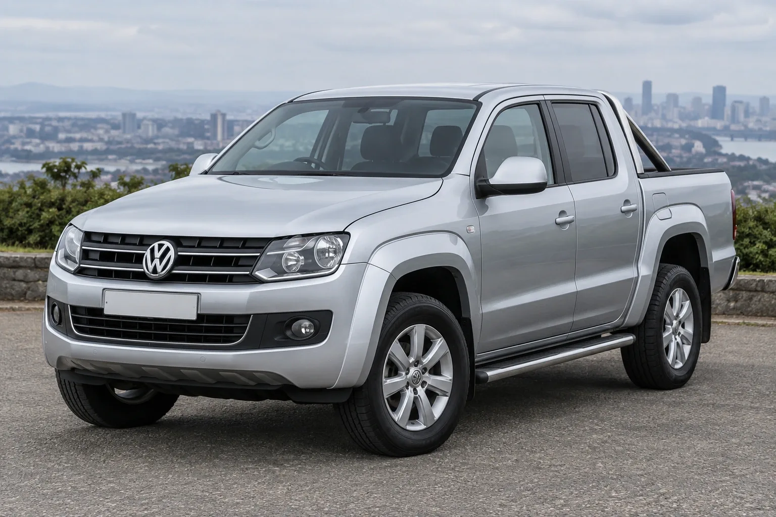Volkswagen Amarok — сгенерированная иллюстрация модели при дневном освещении