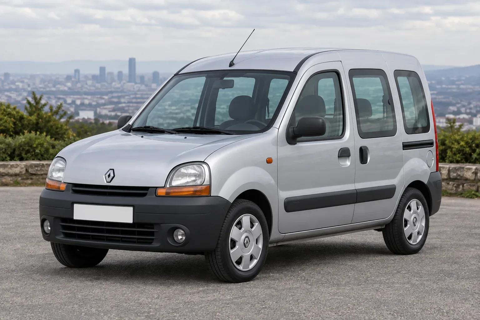 Renault Kangoo 1 — сгенерированная иллюстрация модели при дневном освещении
