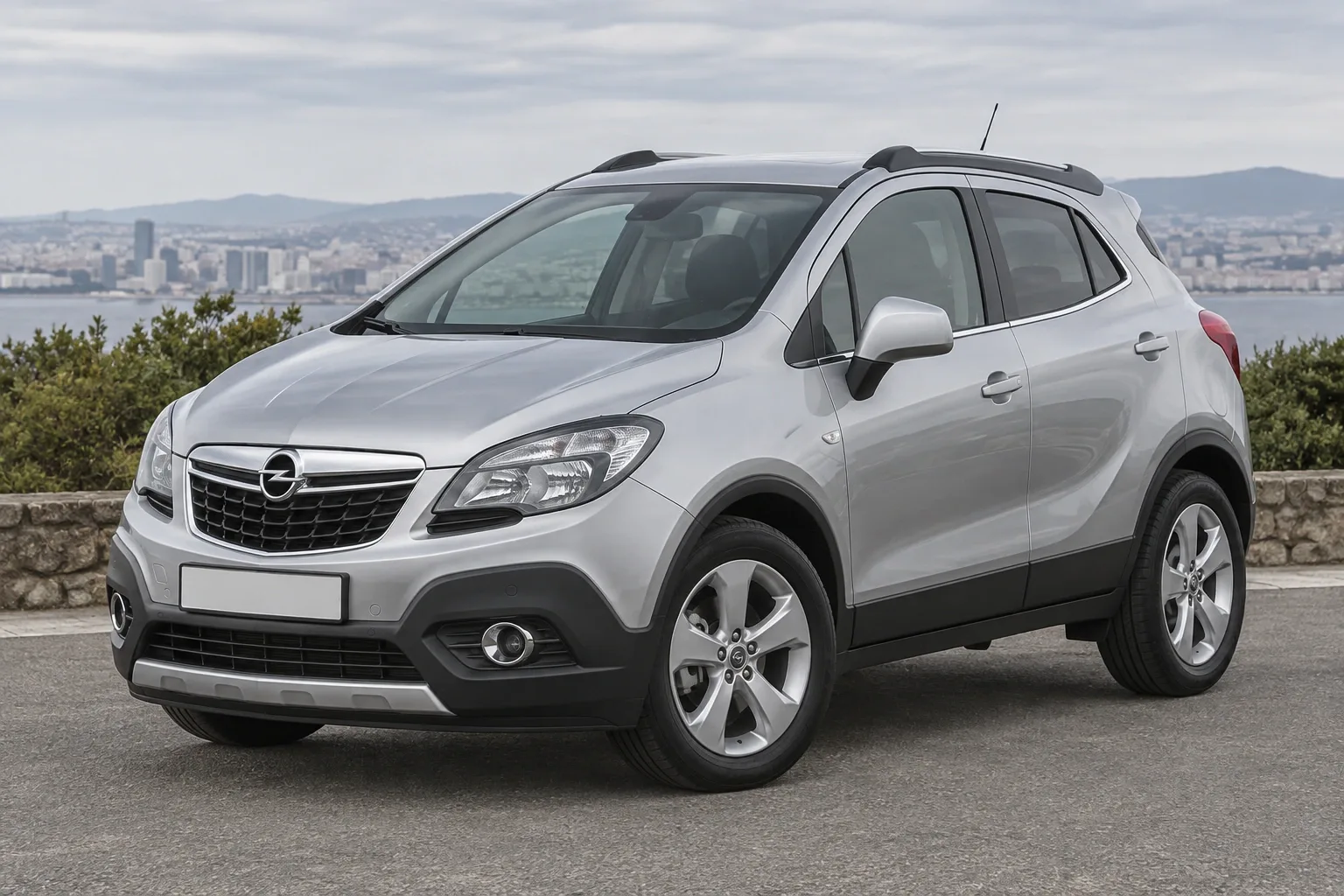 Opel Mokka — сгенерированная иллюстрация модели при дневном освещении