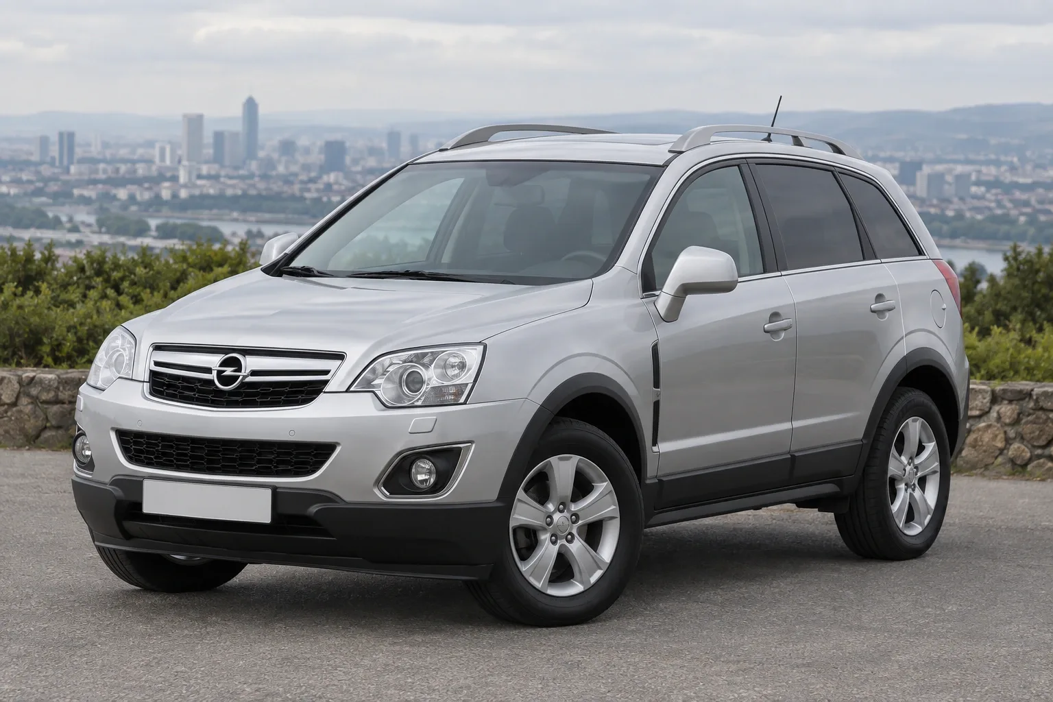 Opel Antara — сгенерированная иллюстрация модели при дневном освещении