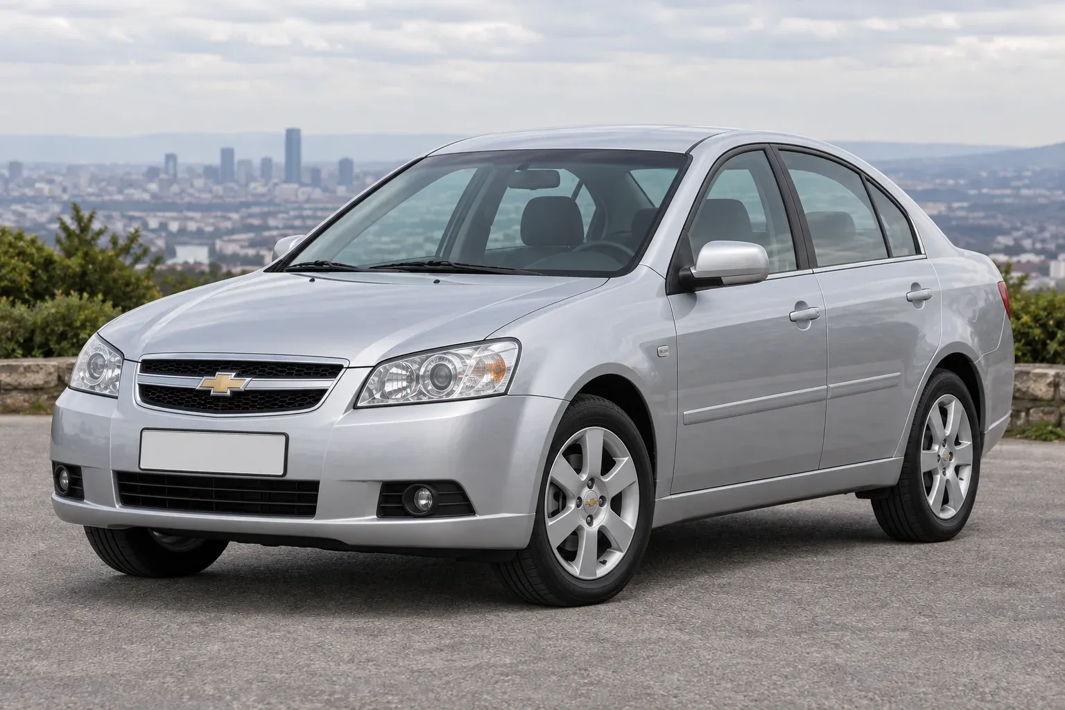 Chevrolet Epica — сгенерированная иллюстрация модели при дневном освещении