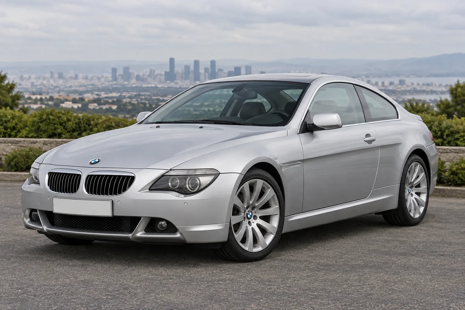 BMW 6 E63/E64 — сгенерированная иллюстрация модели при дневном освещении