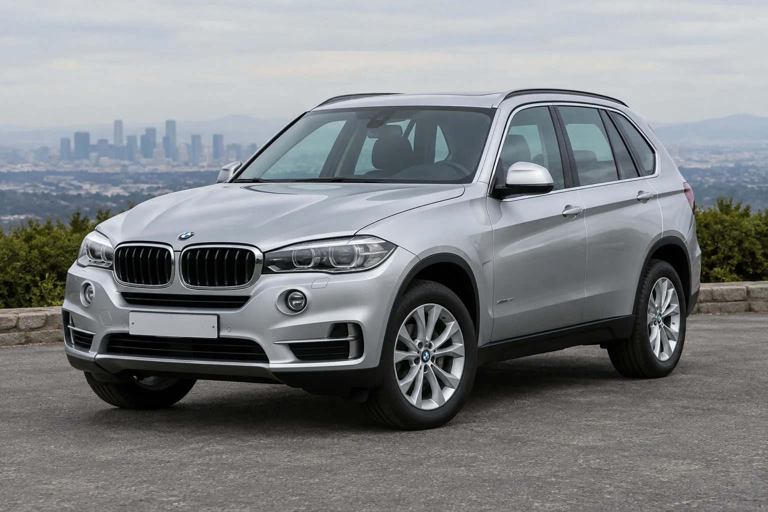 BMW X5 F15 — сгенерированная иллюстрация модели при дневном освещении