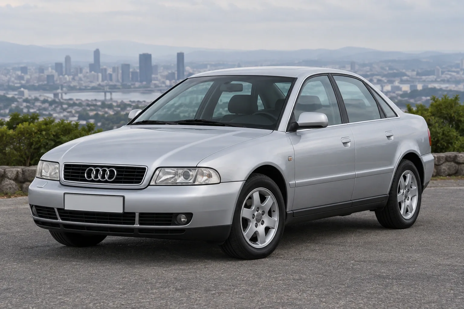 Audi A4 B5 — сгенерированная иллюстрация модели при дневном освещении
