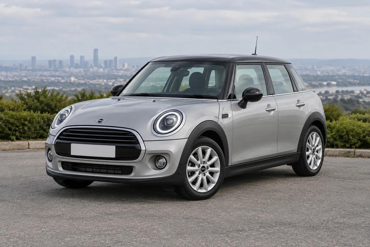 MINI F55/56 — сгенерированная иллюстрация модели при дневном освещении