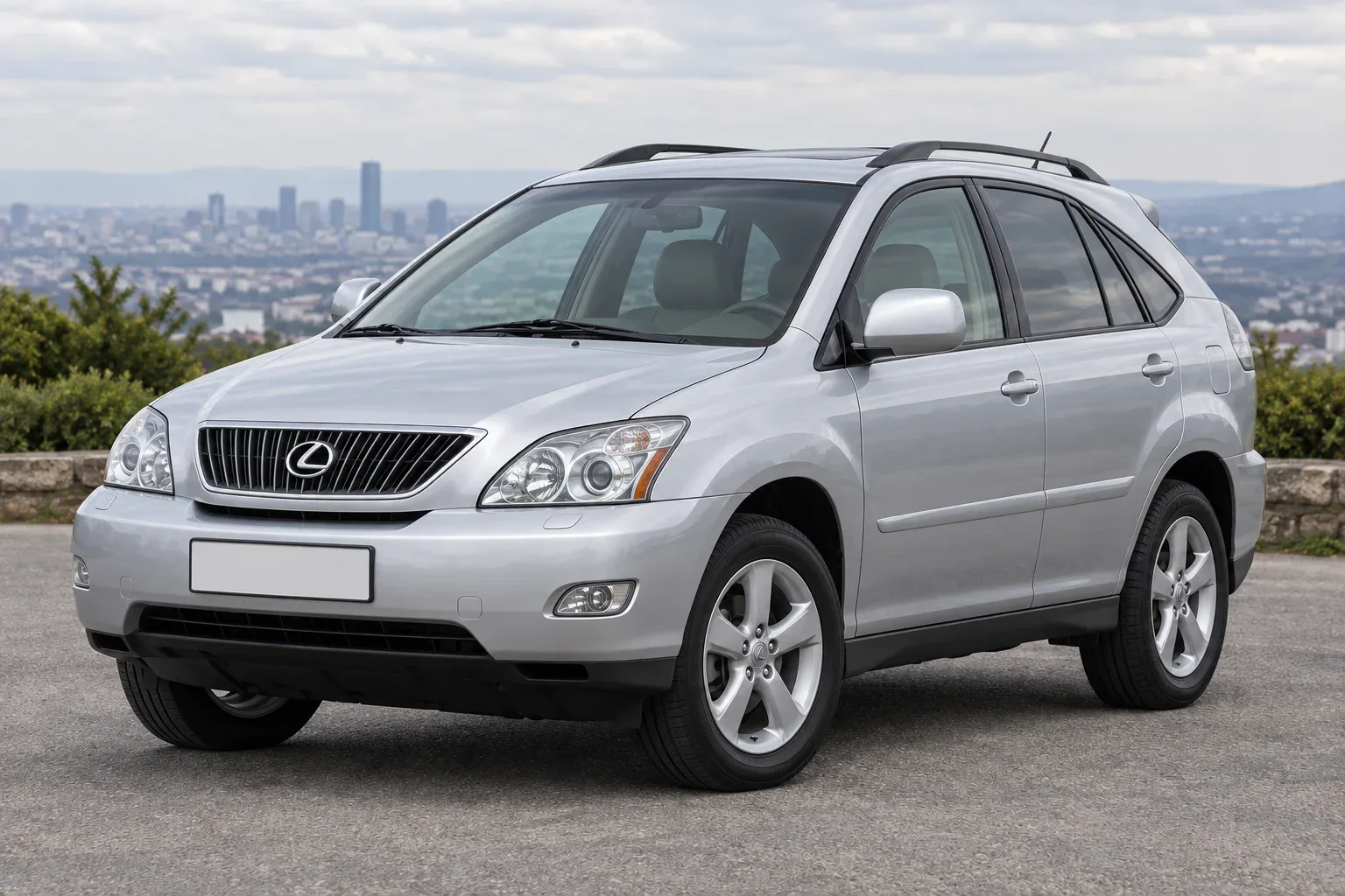 Lexus RX 2 — сгенерированная иллюстрация модели при дневном освещении