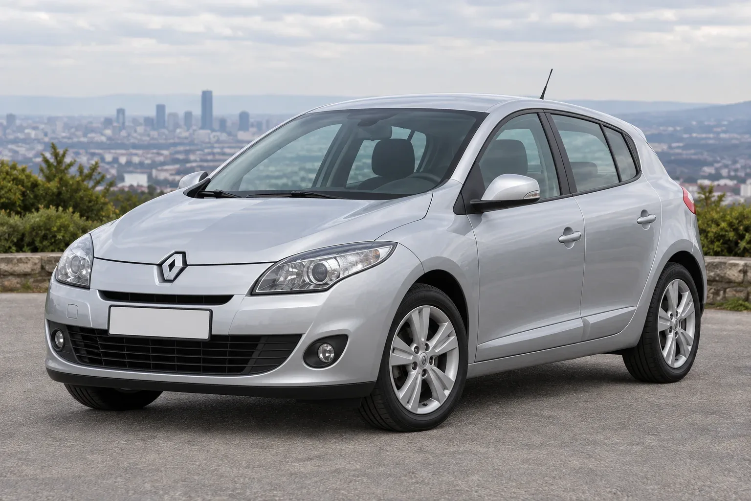 Renault Megane 3 — сгенерированная иллюстрация модели при дневном освещении
