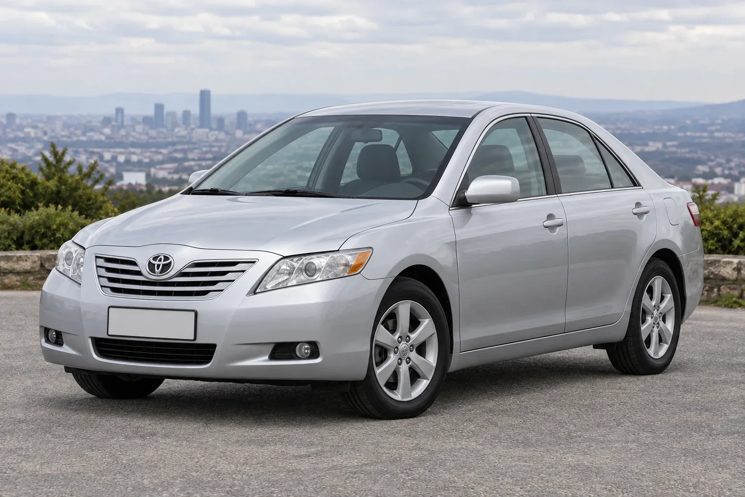Toyota Camry V40 — сгенерированная иллюстрация модели при дневном освещении