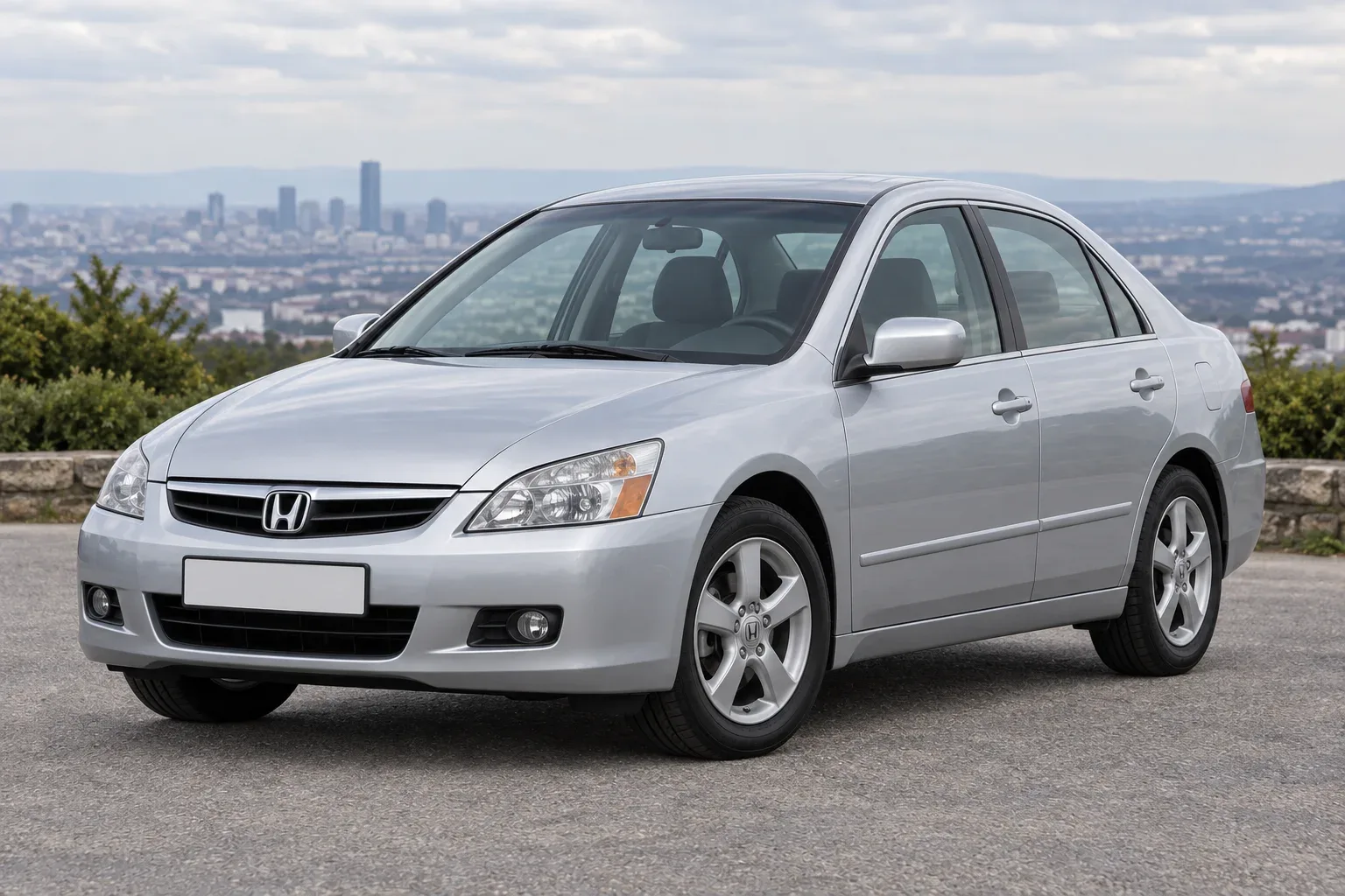 Honda Accord 7 — сгенерированная иллюстрация модели при дневном освещении