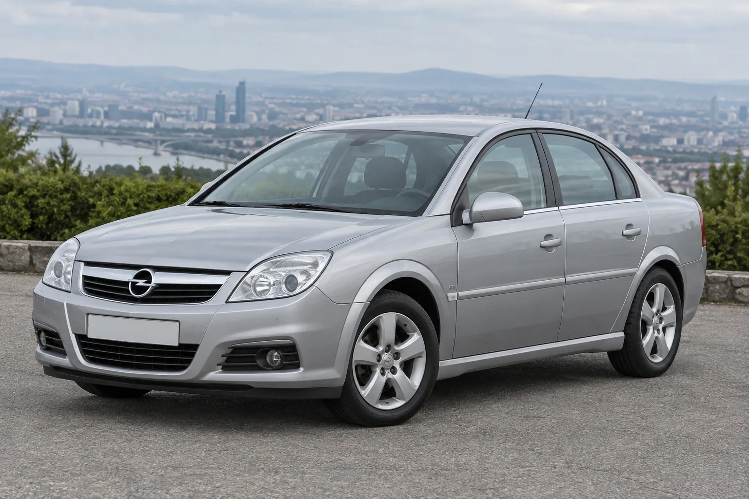 Opel Vectra C — сгенерированная иллюстрация модели при дневном освещении