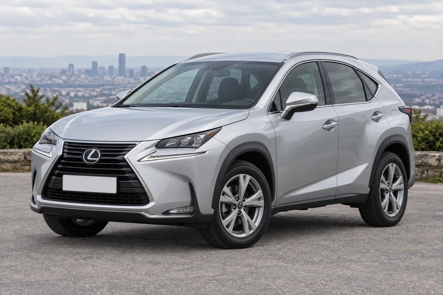 Lexus NX Z10 — сгенерированная иллюстрация модели при дневном освещении