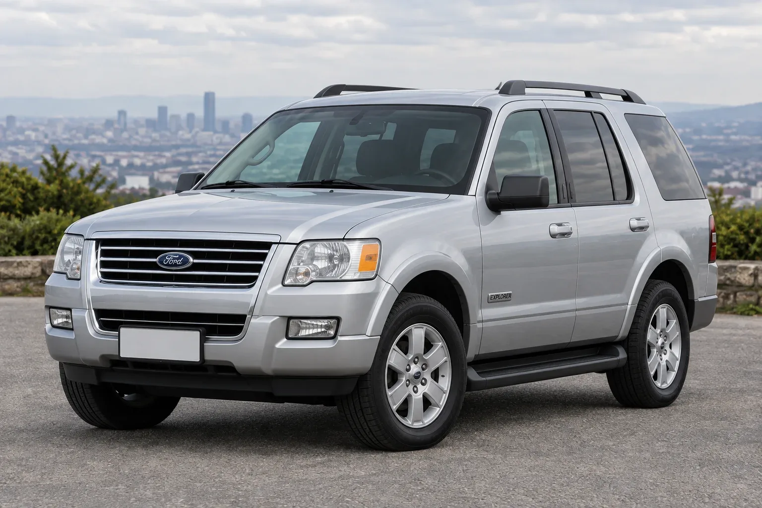 Ford Explorer 4 — сгенерированная иллюстрация модели при дневном освещении