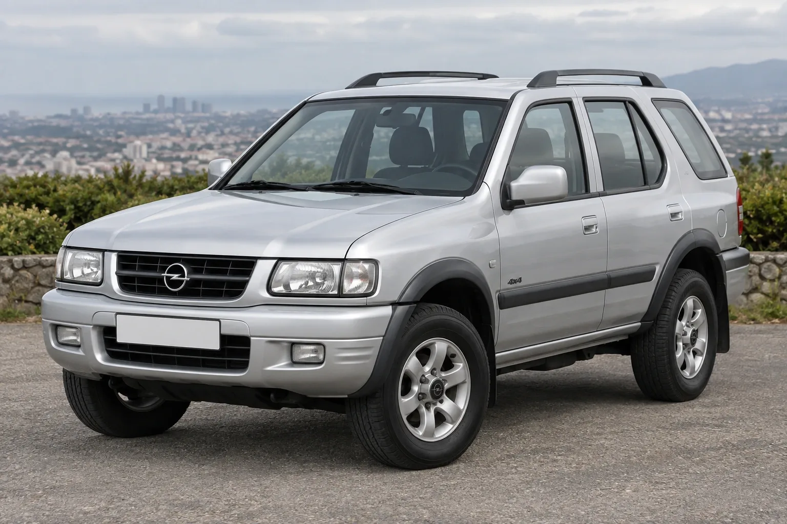 Opel Frontera A/B — сгенерированная иллюстрация модели при дневном освещении