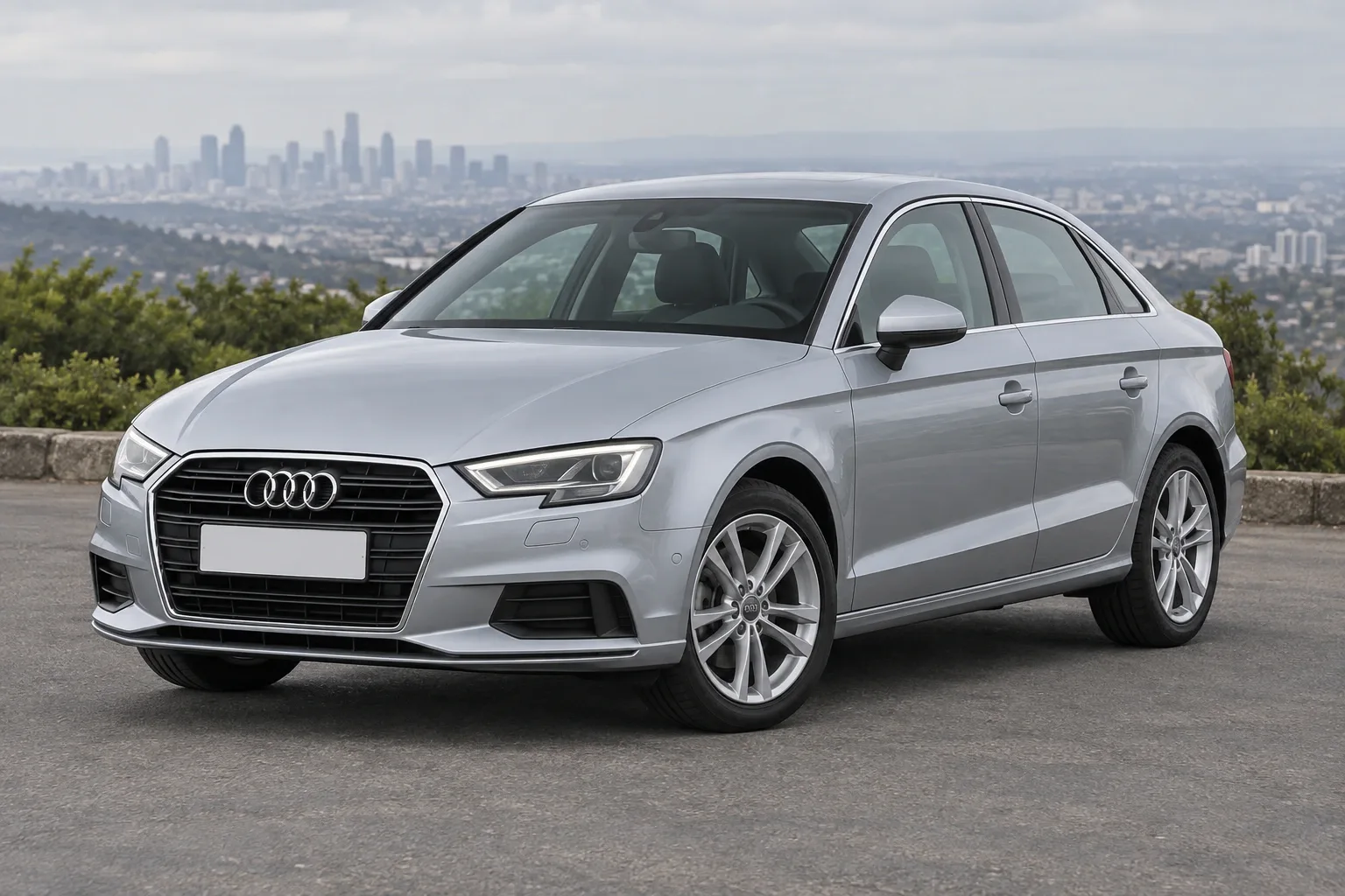 Audi A3 8V — сгенерированная иллюстрация модели при дневном освещении