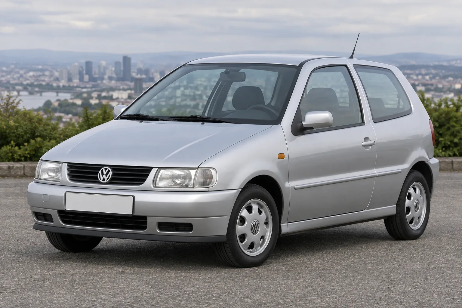 Volkswagen Polo 3 / 6N — сгенерированная иллюстрация модели при дневном освещении