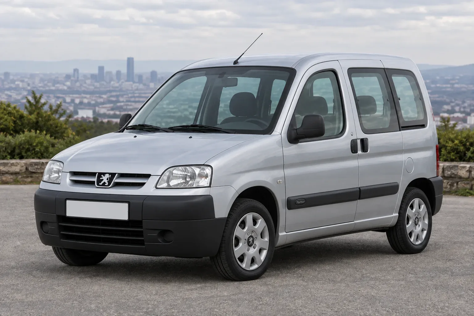 Peugeot Partner 1 — сгенерированная иллюстрация модели при дневном освещении
